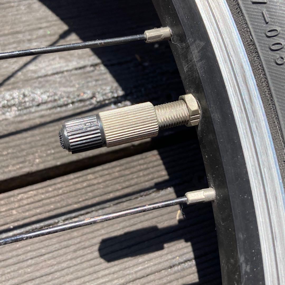 26インチMTB前後タイヤホイール（リア7速フリー、米式バルブアダプタ）セット