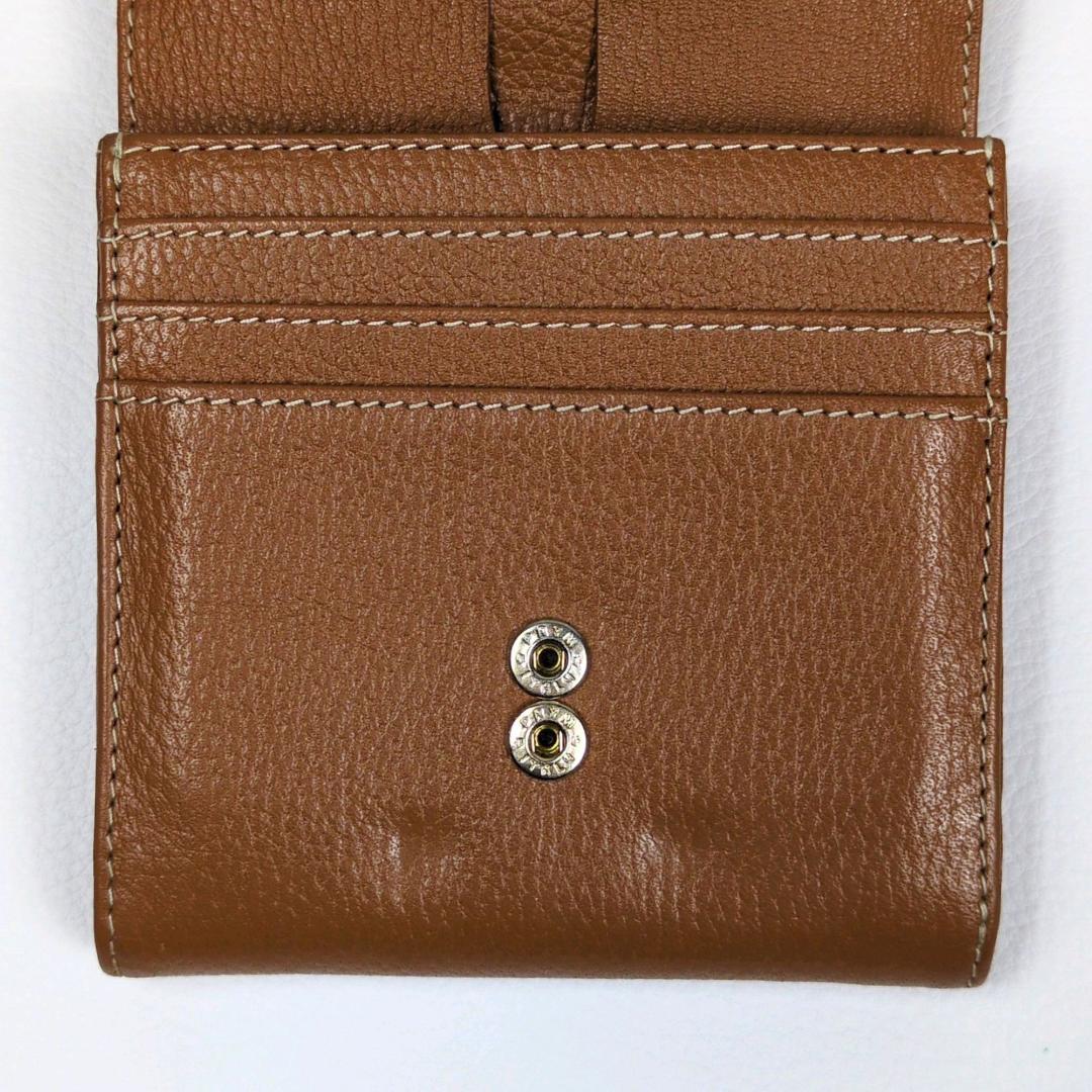 アタオ ロトロ ウォレット 二つ折り財布 キャメル コンパクトウォレット