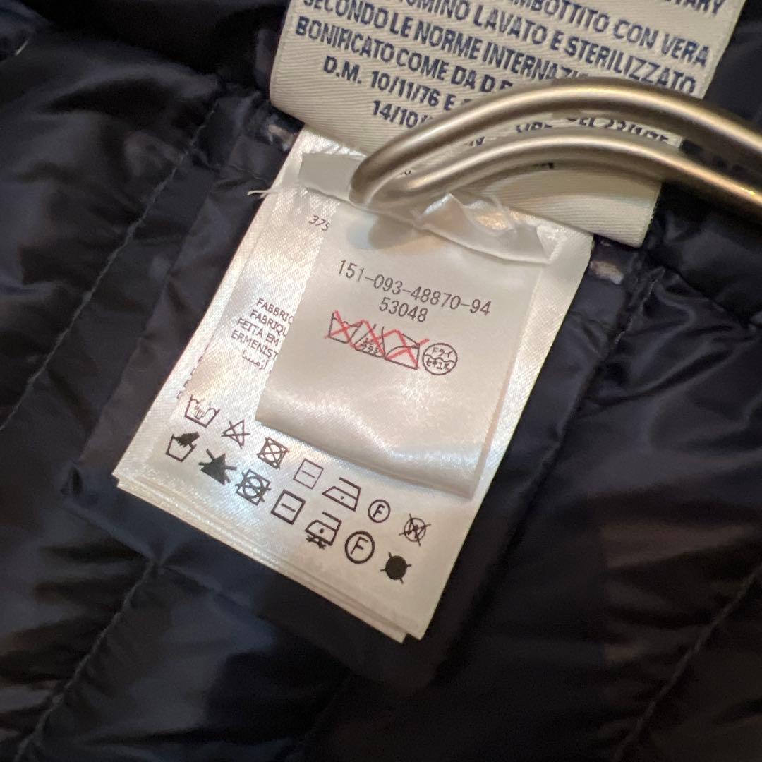 ★展示品！MONCLER ライトダウンベスト フード付きEBEL フードフリル
