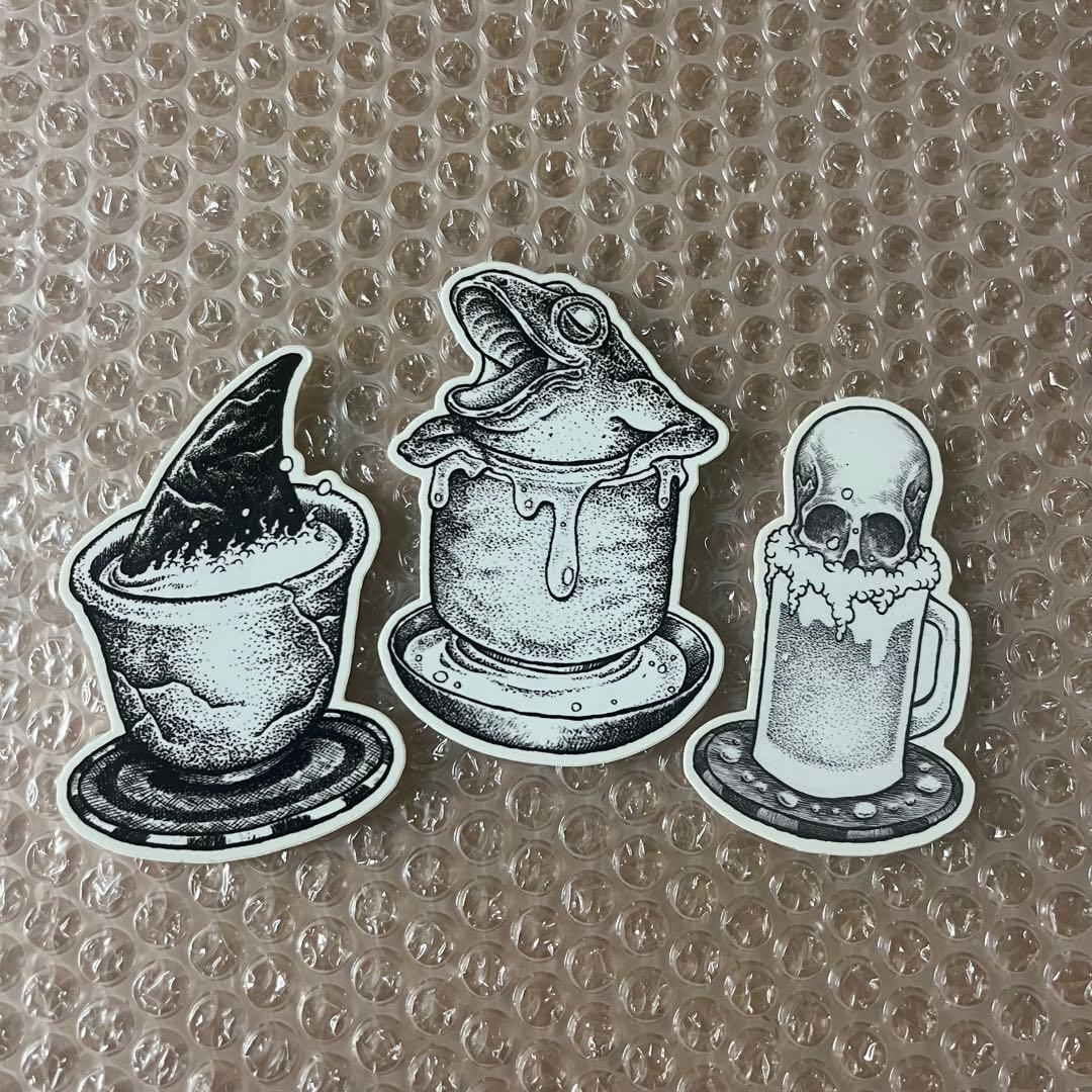 吉澤究 sadam yoshizawa 点描画 アートポスター ② 芽吹 おまけ