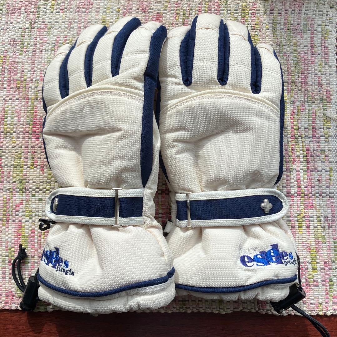 美品ellesse スキースノーボードウェア上下セットSサイズ　手袋付き