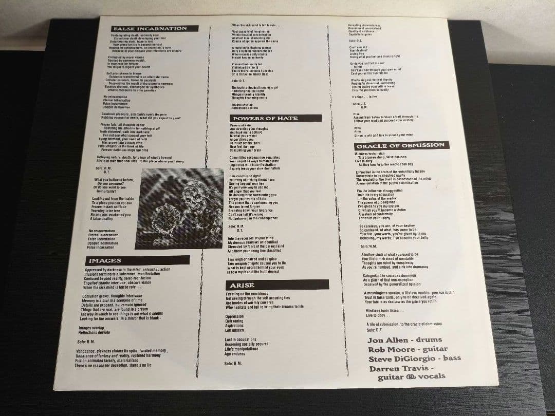 1990年 EU Sadus Swallowed in Black レコード