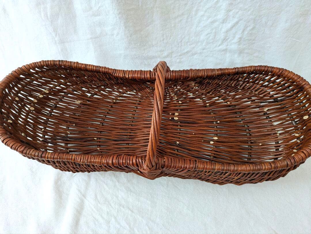 ひ*じ様 カゴアミドリ　特大❣️　フランスペリゴールバスケットとポストカード