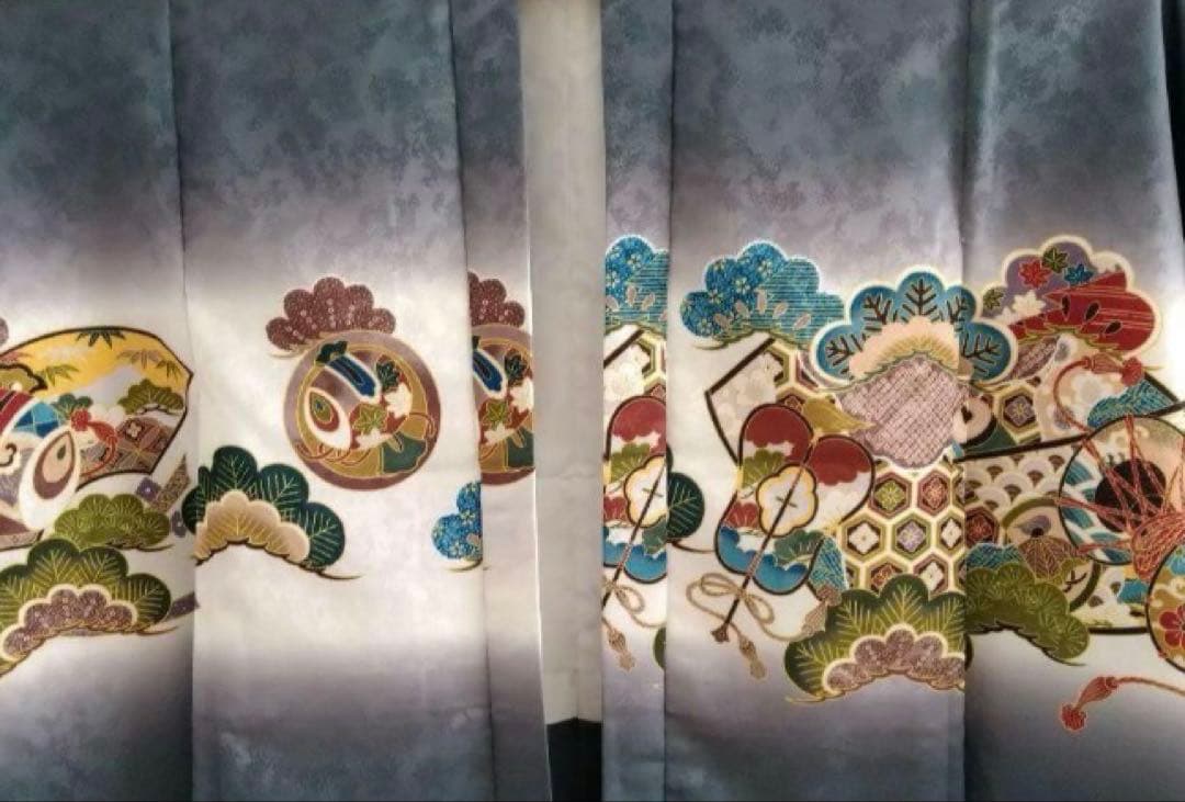 七五三　男の子　フルセット　男児　五歳　5歳　羽織　着物　袴　肩上げ済み