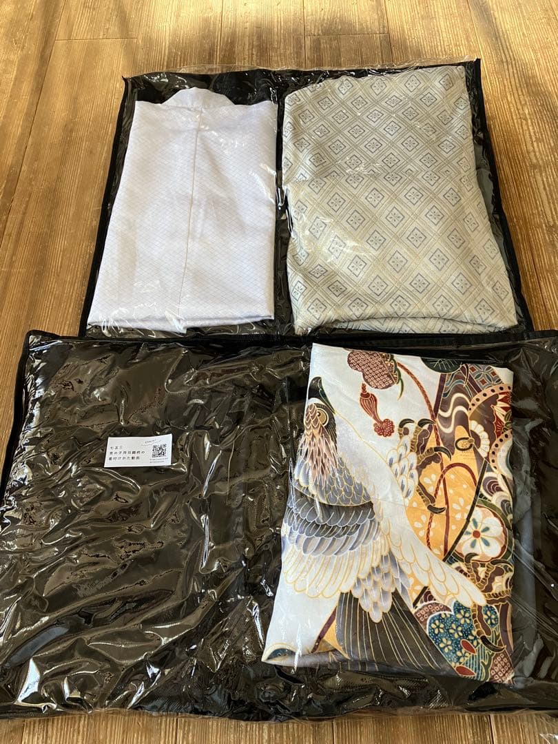 七五三　男の子　フルセット　男児　五歳　5歳　羽織　着物　袴　肩上げ済み