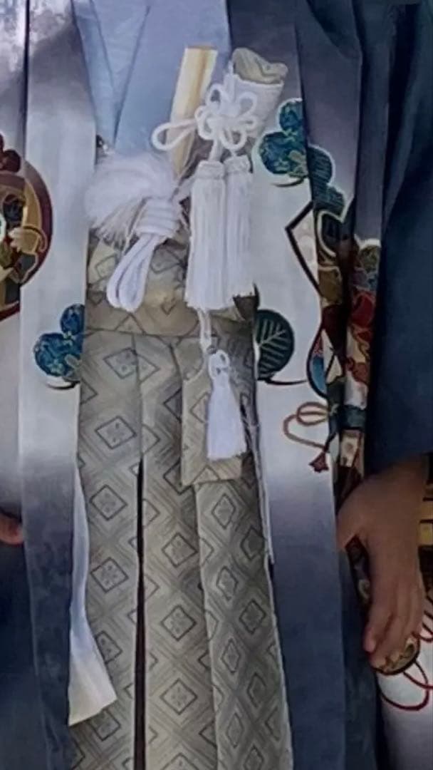 七五三　男の子　フルセット　男児　五歳　5歳　羽織　着物　袴　肩上げ済み