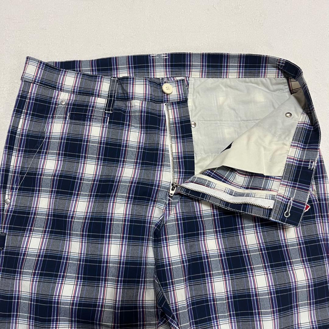 美品 PEARLY GATES ストレッチ チェックパンツ ゴルフウェア 7