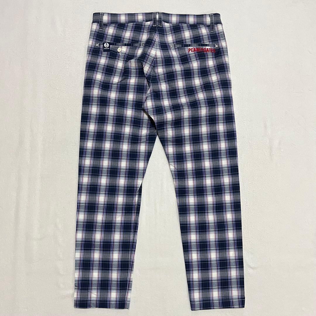 美品 PEARLY GATES ストレッチ チェックパンツ ゴルフウェア 7