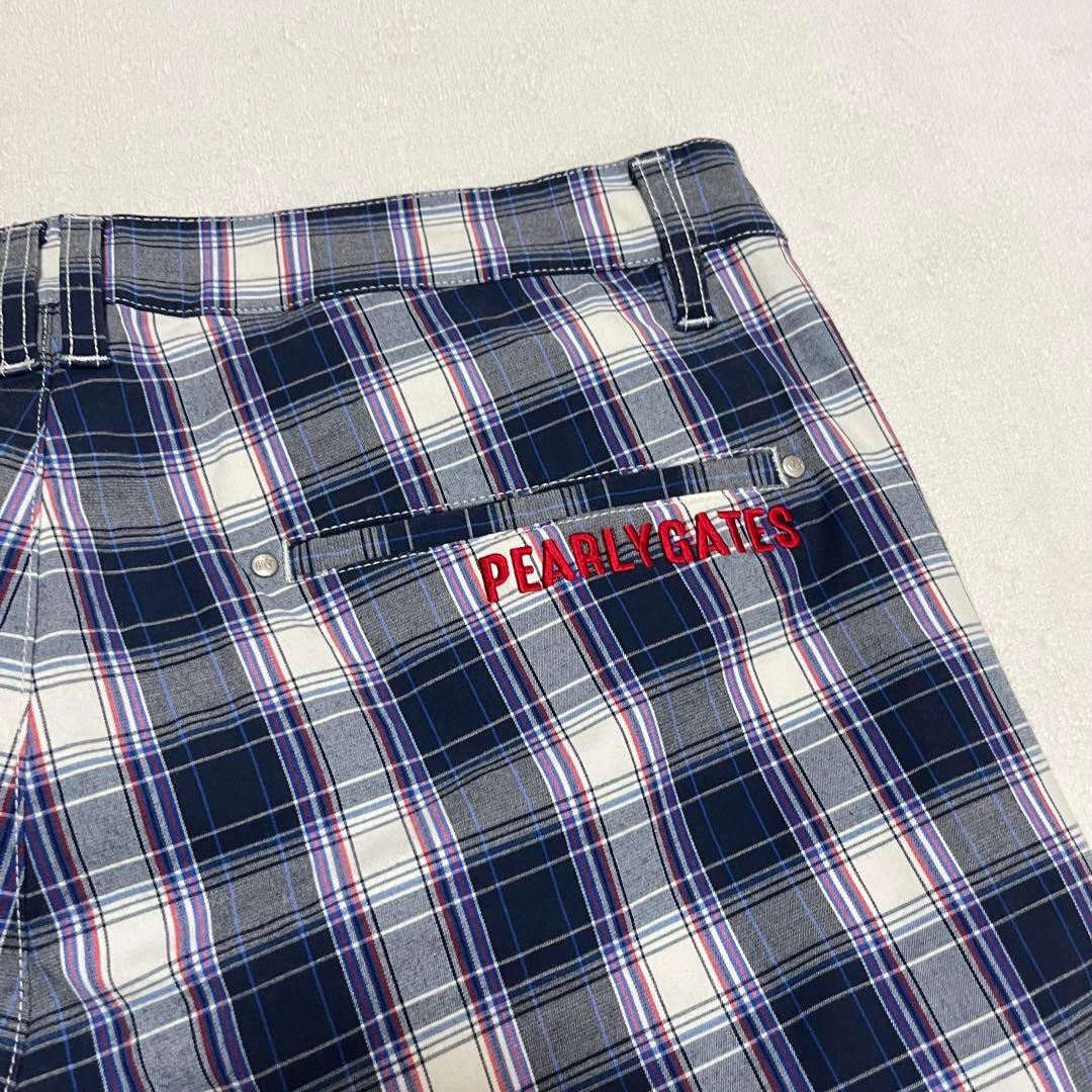 美品 PEARLY GATES ストレッチ チェックパンツ ゴルフウェア 7