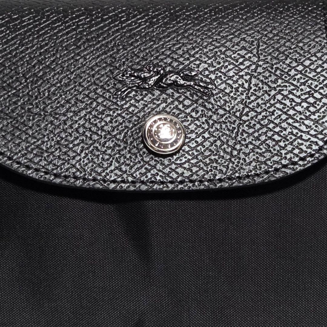【新品】LONGCHAMP ル プリアージュ トートバッグ M ブラック黒刺繍