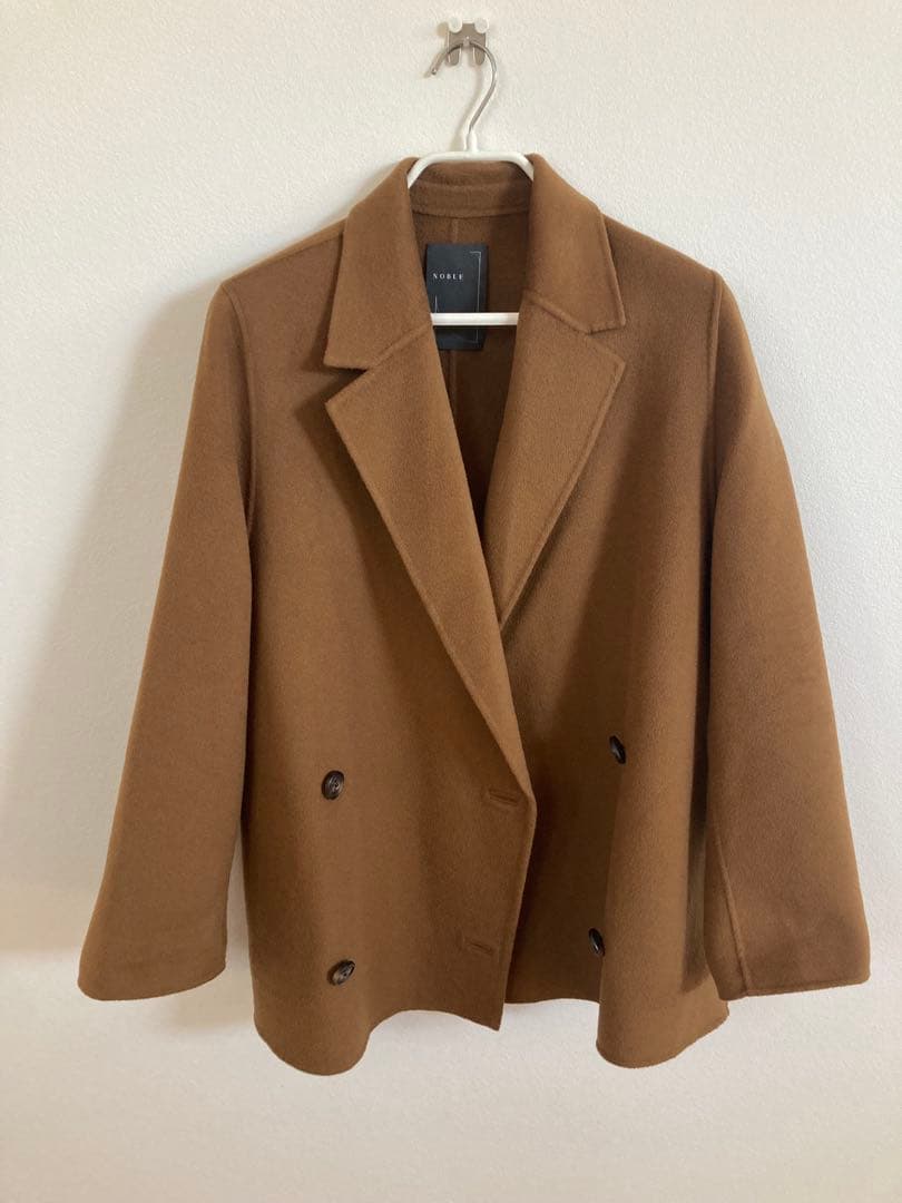 NOBLE Super160 チェスターコートミドル丈　テーラードJk