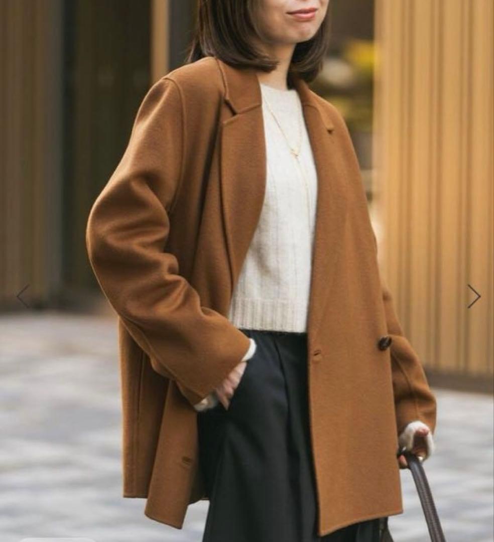 NOBLE Super160 チェスターコートミドル丈　テーラードJk