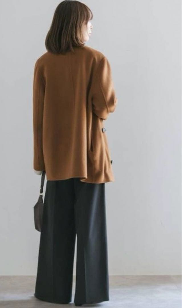 NOBLE Super160 チェスターコートミドル丈　テーラードJk