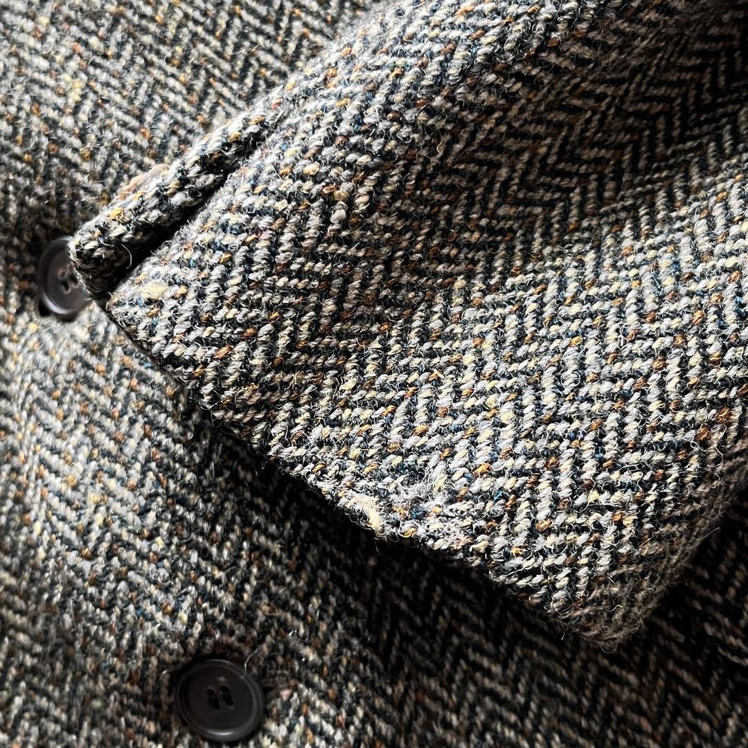 JONELLE ハリスツイード テーラードジャケット ヘリンボーン 2B 希少