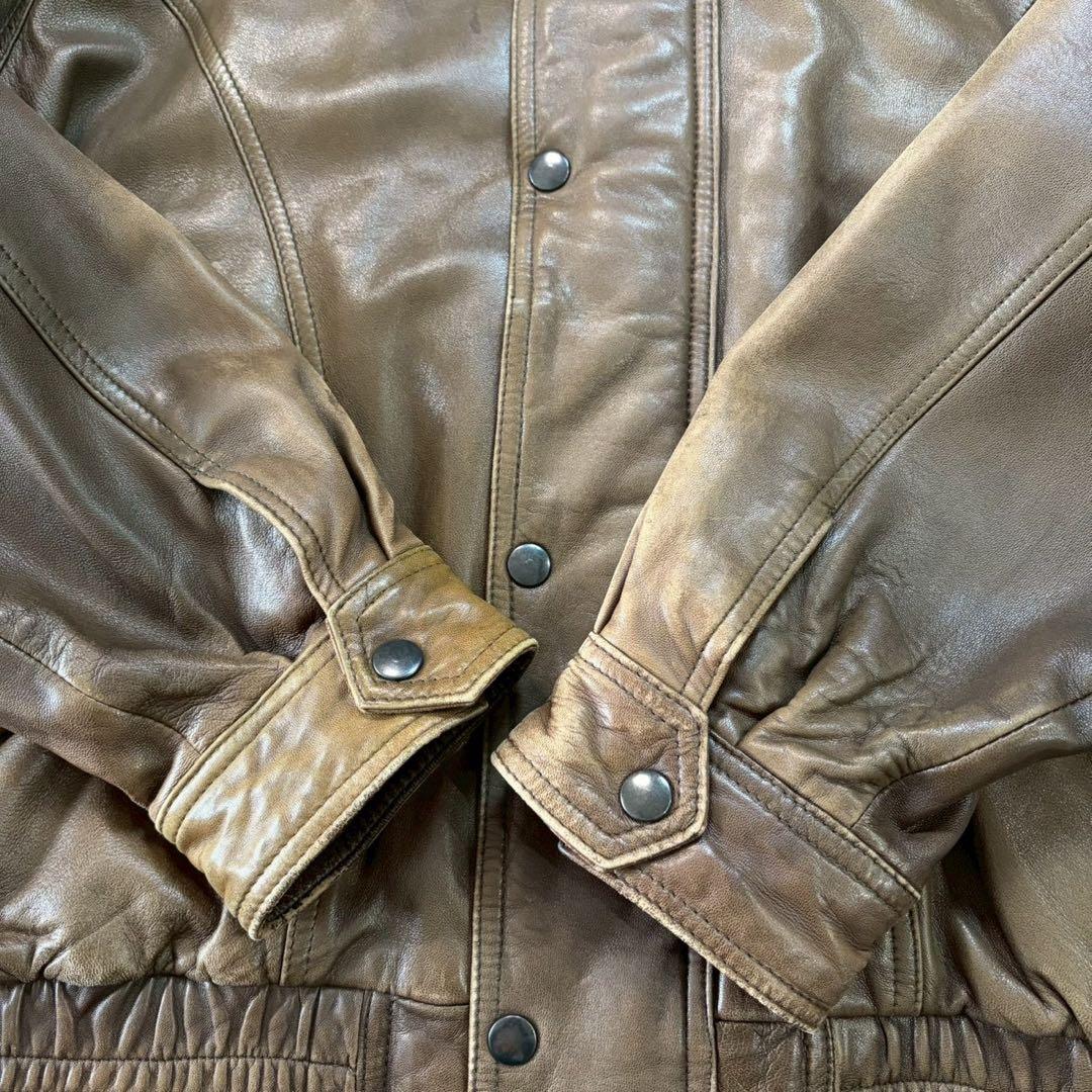 90s【archive】A2/leather flight jacket/Y2K