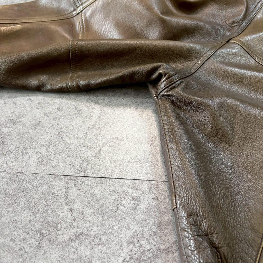 90s【archive】A2/leather flight jacket/Y2K