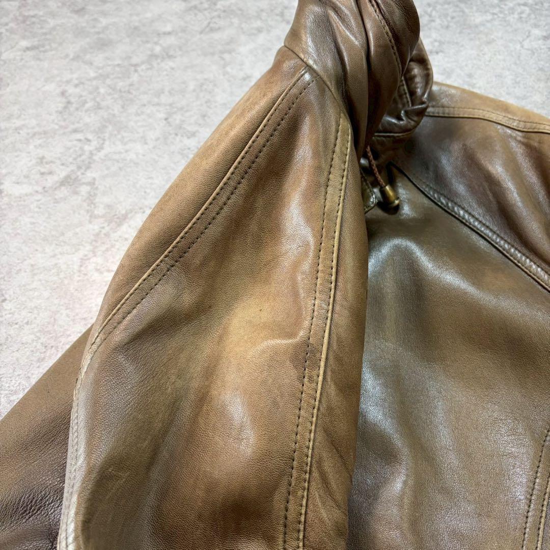 90s【archive】A2/leather flight jacket/Y2K