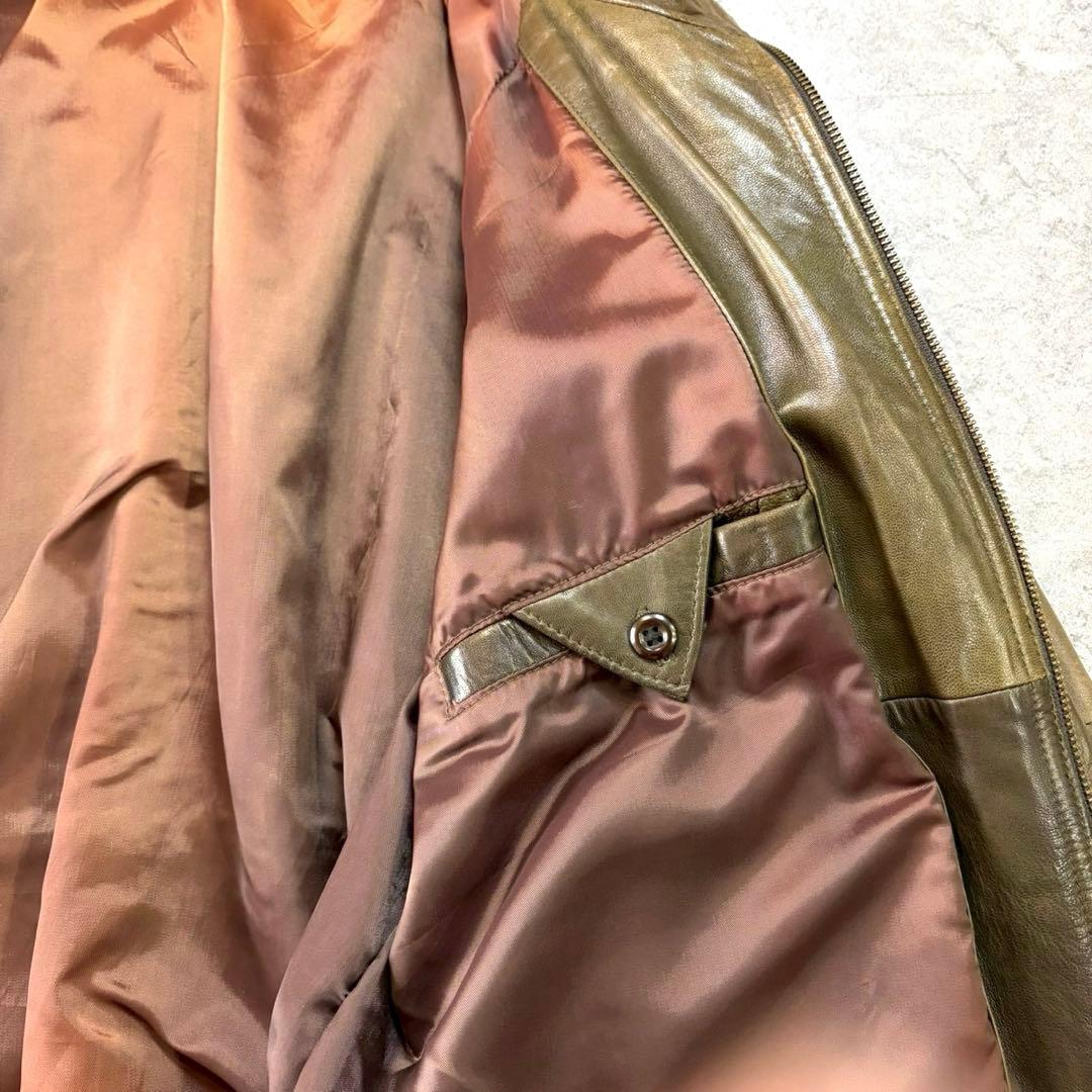 90s【archive】A2/leather flight jacket/Y2K