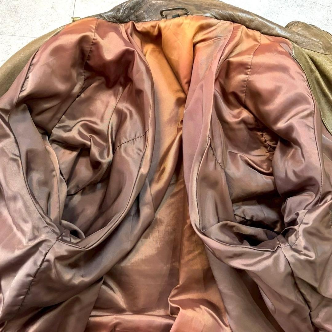 90s【archive】A2/leather flight jacket/Y2K