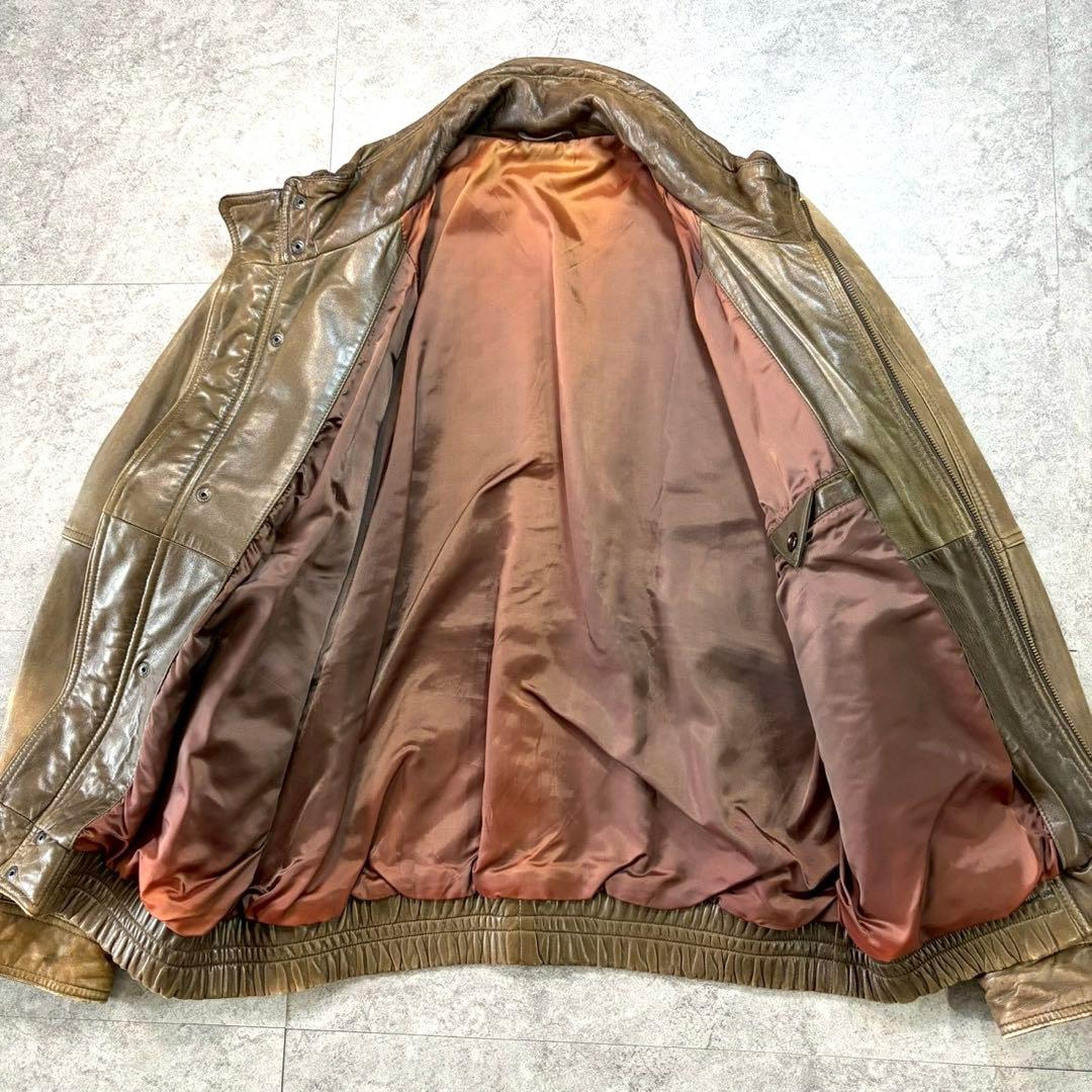 90s【archive】A2/leather flight jacket/Y2K