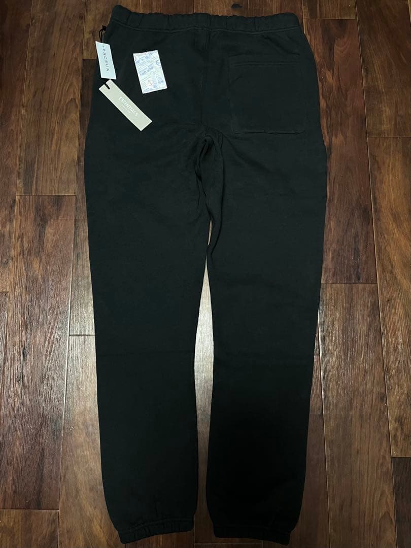 Fog Essentials スウェットパンツブラック　黒　裏起毛　反射フォント