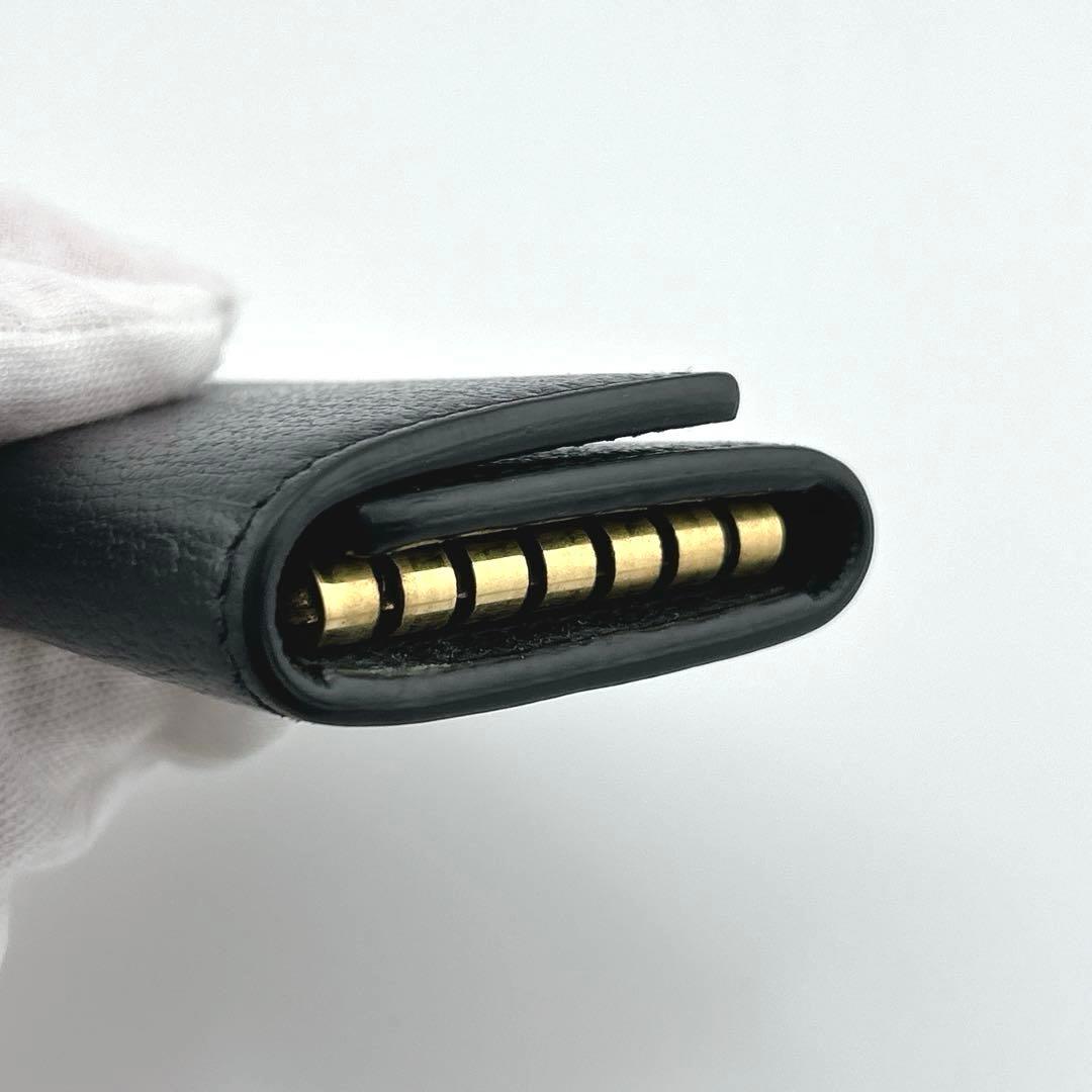 ✨極美品✨　GUCCI グッチ　6連キーケース　アニマリエ　ビー　レザー　黒