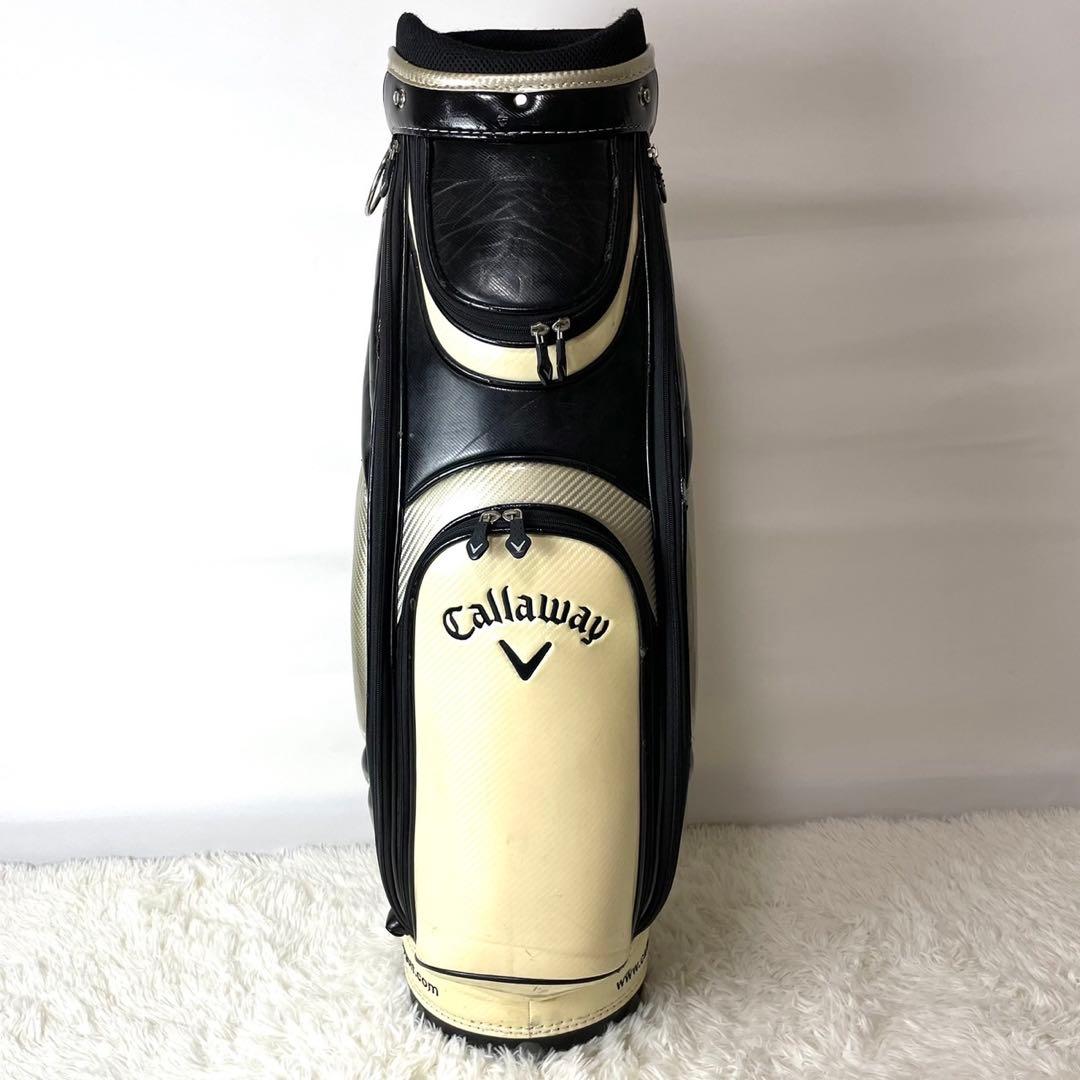 【格安出品】Callaway ゴルフ キャディバッグ アイボリー ビッグロゴ