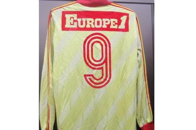 当時物アディダスフランス製ビンテージ　ＲＣランス　長袖ユニフォーム9番