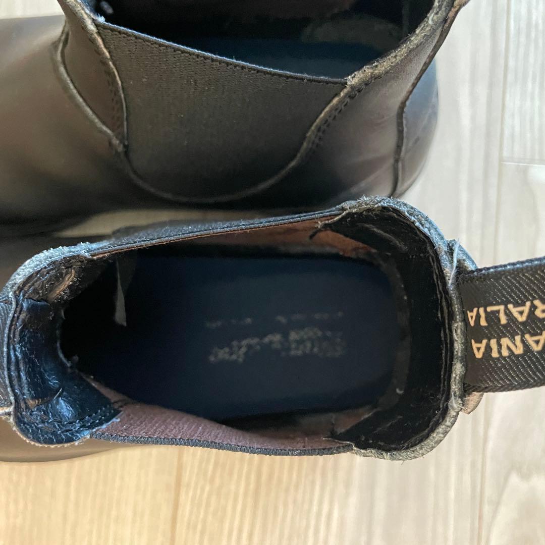 BLUNDSTONE黒 レザー サイドゴアブーツ