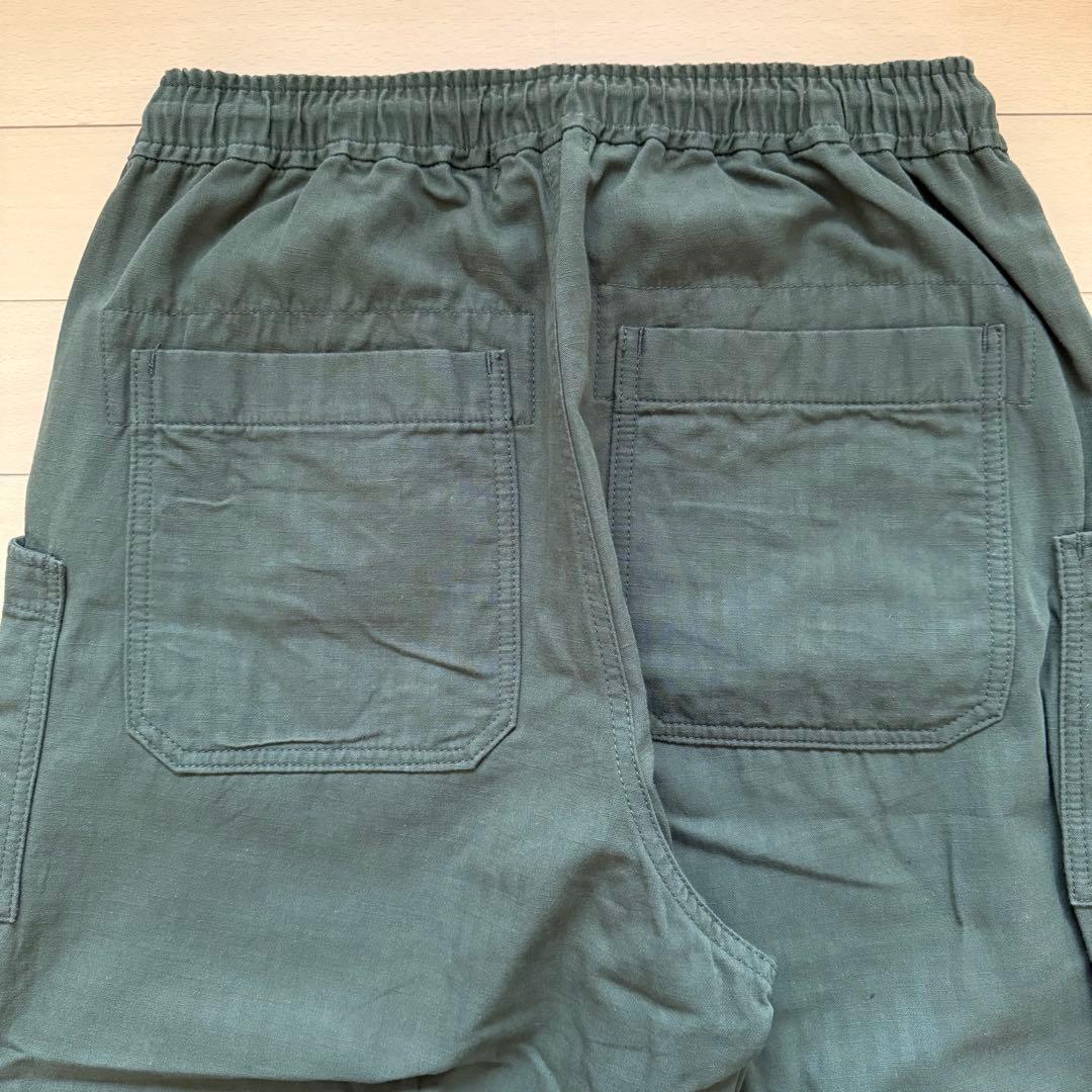 コムデギャルソンオム 綿麻ヘリンボーン ベイカーパンツ カーキ XS