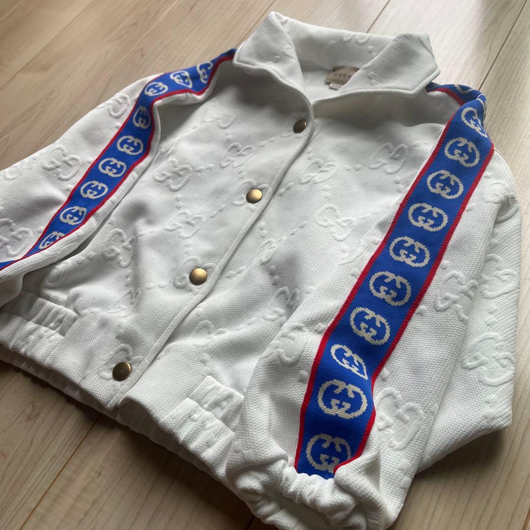 GUCCI グッチ　キッズ　ブルゾン　GG トラック　上着　ジャケット　金ボタン