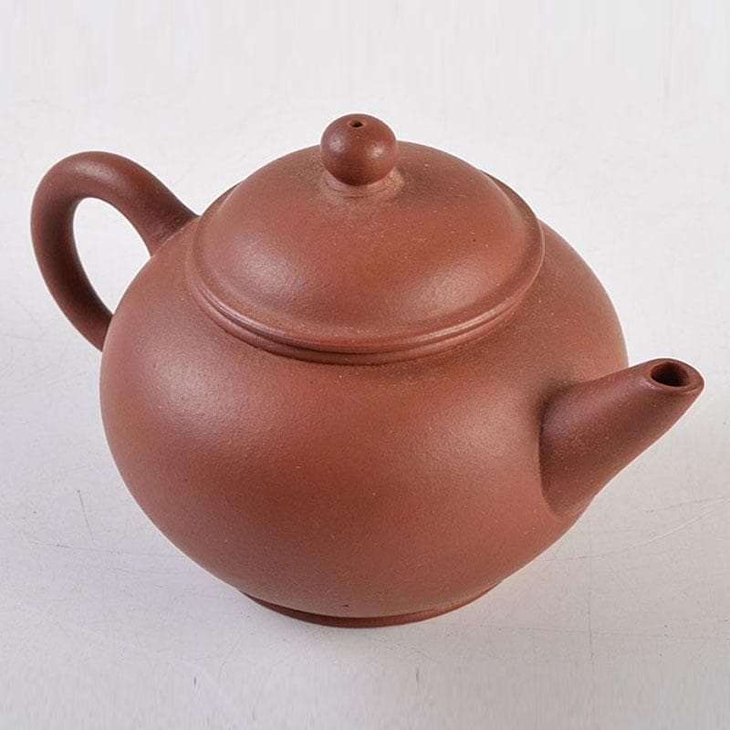 中国　中国宣興銘　紫砂　朱泥　急須　茶壷　V　R9268