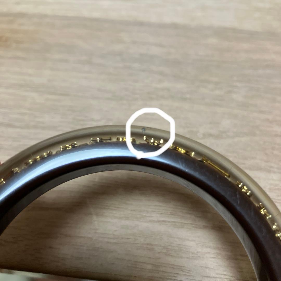 LOUIS VUITTON アンクルージョン バングル ブラウン ゴールド