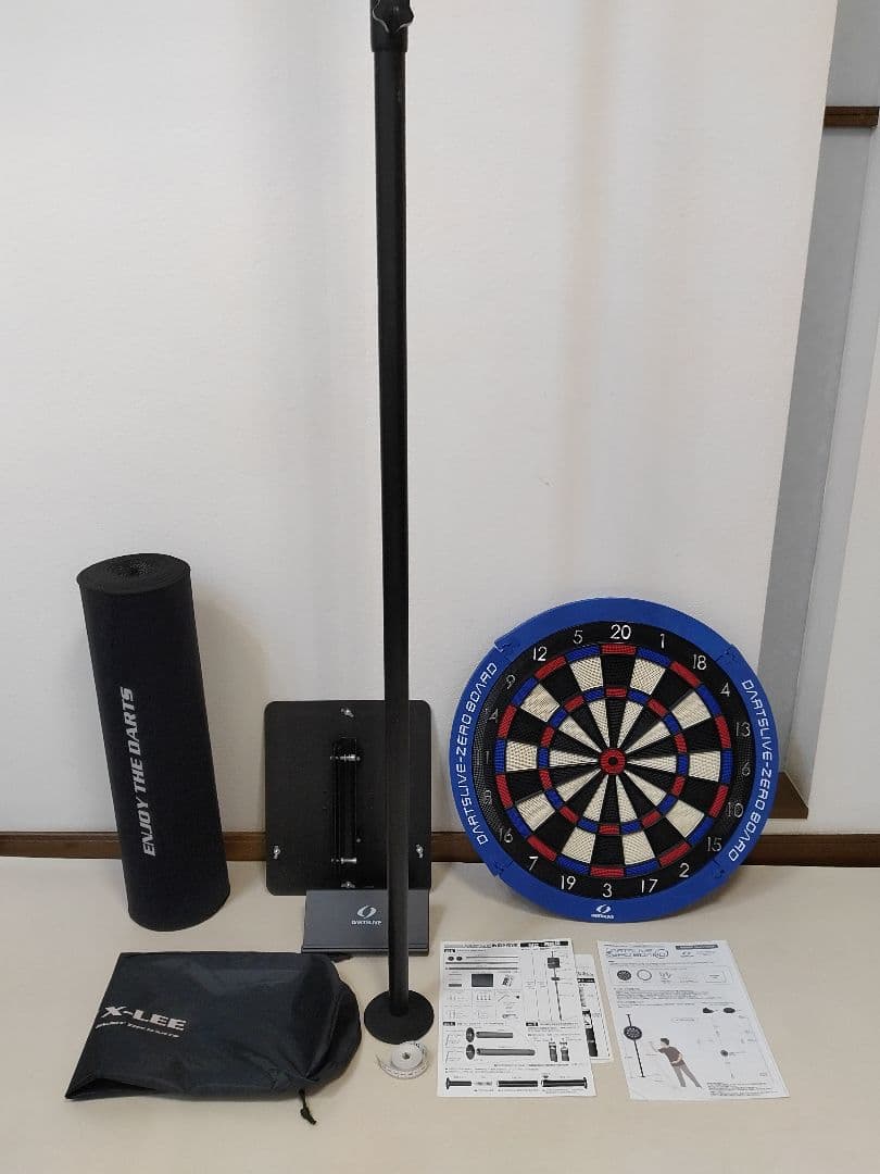 3点セット　DARTSLIVE ダーツボード／ポールスタンド　X-LEE マット