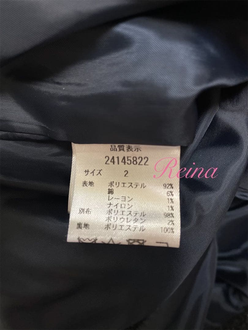 新品✨ツイードジャケット アプワイザーリッシェ ネイビー Mサイズ 佳子さま着用