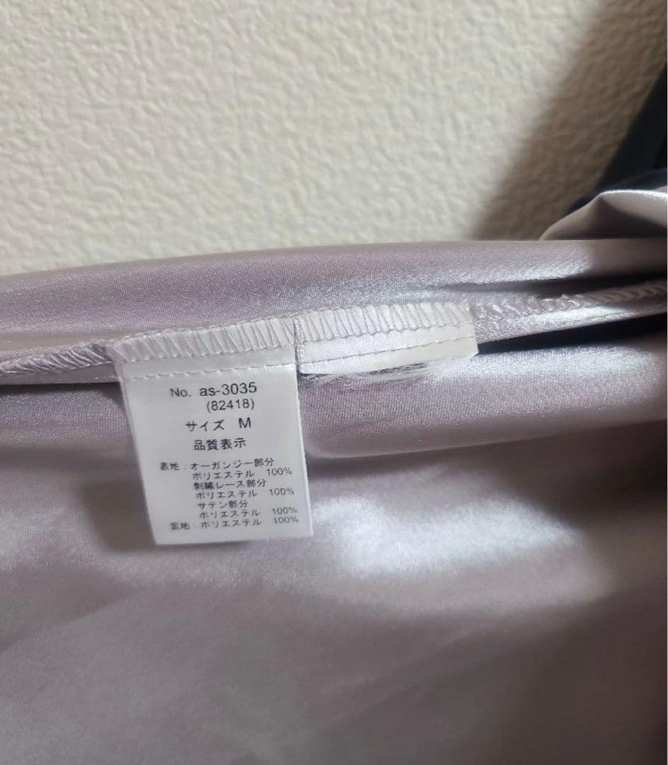 Dorry　Doll　フラワーレース×オーガンジードレス　チャコール　ネイビー