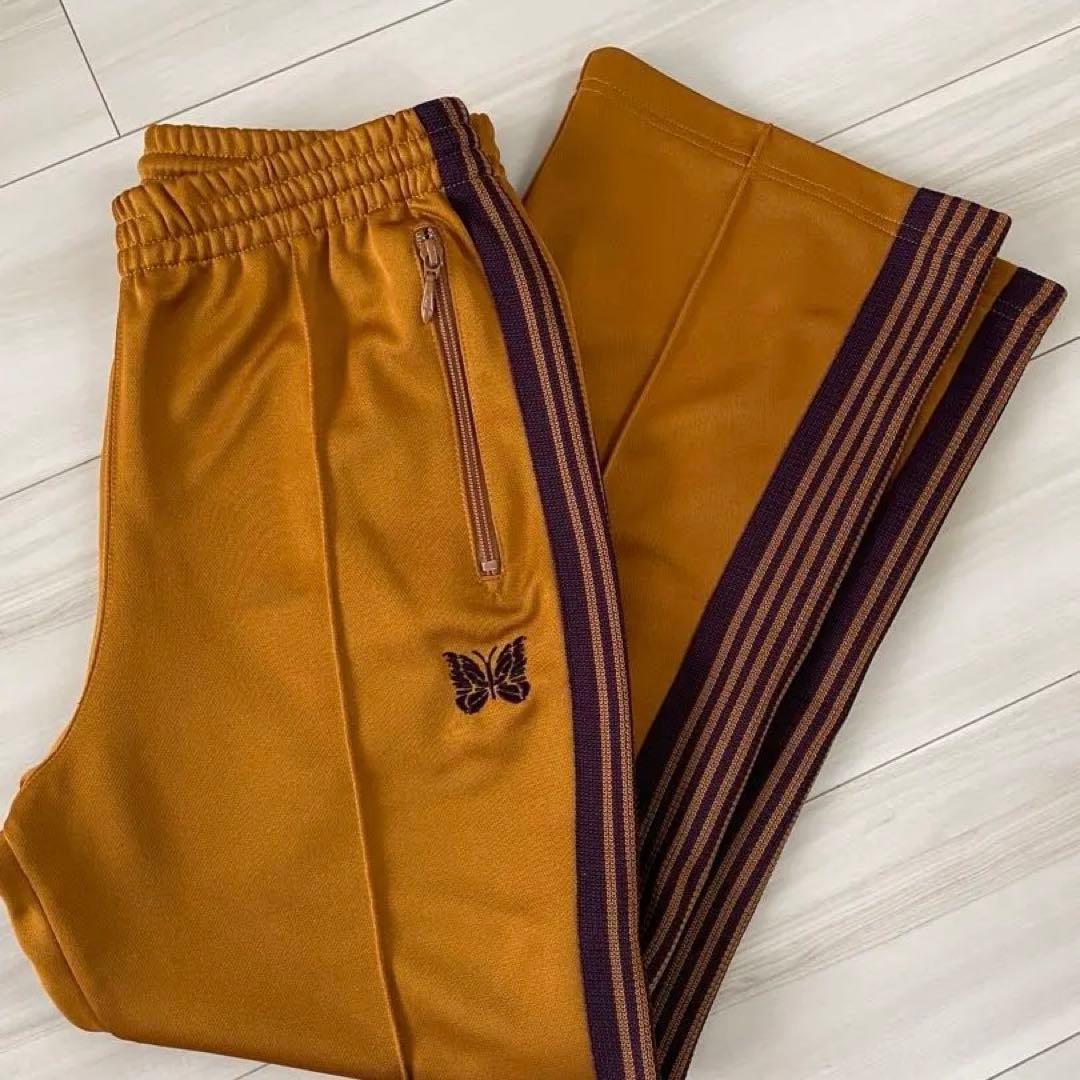 Needles ニードルス トラックパンツ マスタード フレアタイプ Sサイズ