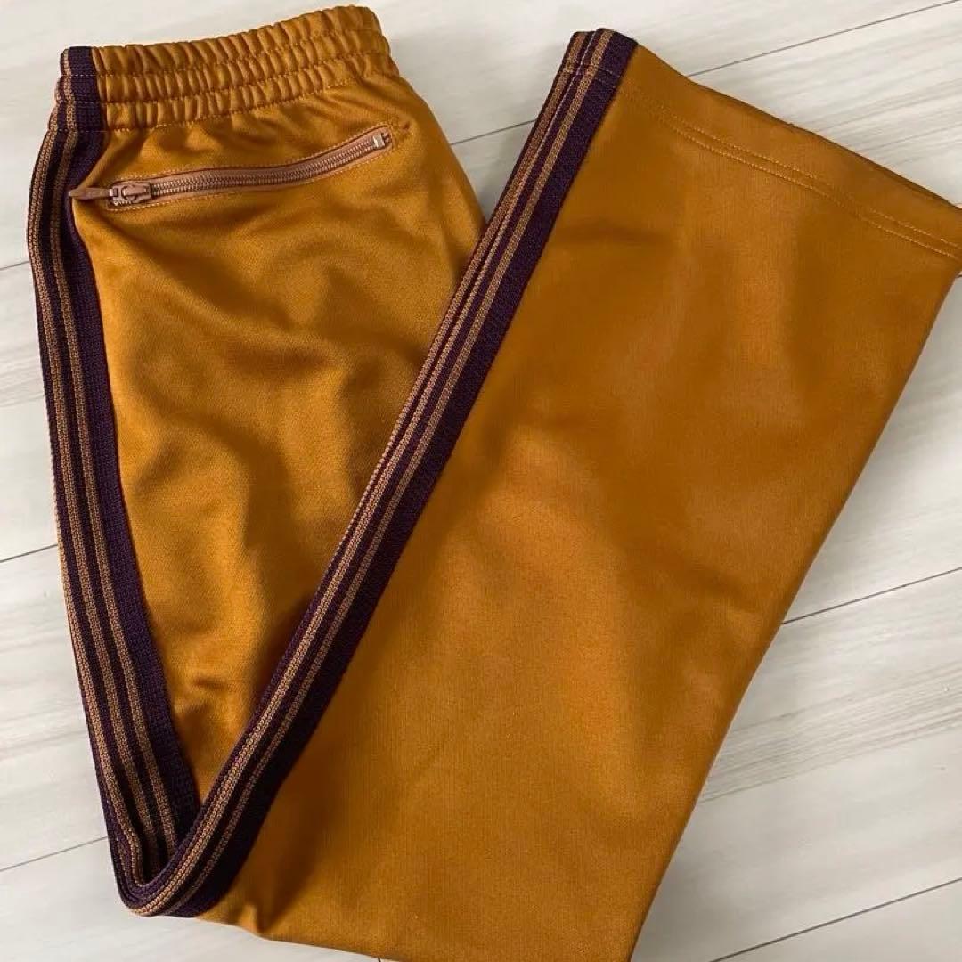Needles ニードルス トラックパンツ マスタード フレアタイプ Sサイズ