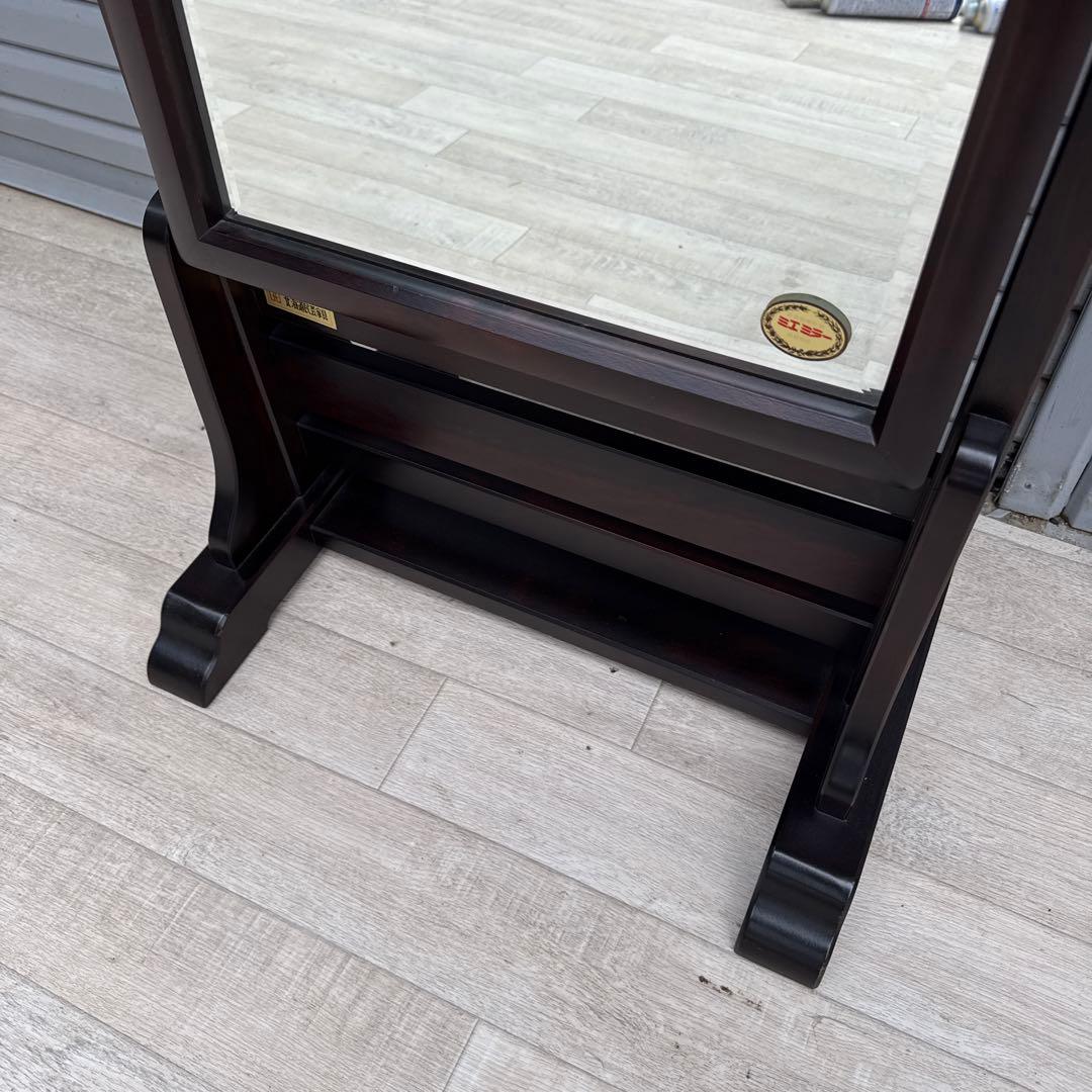 美品　展示品　北海道民芸家具　スタンドミラー　姿見　鏡　ミエ　ミラー