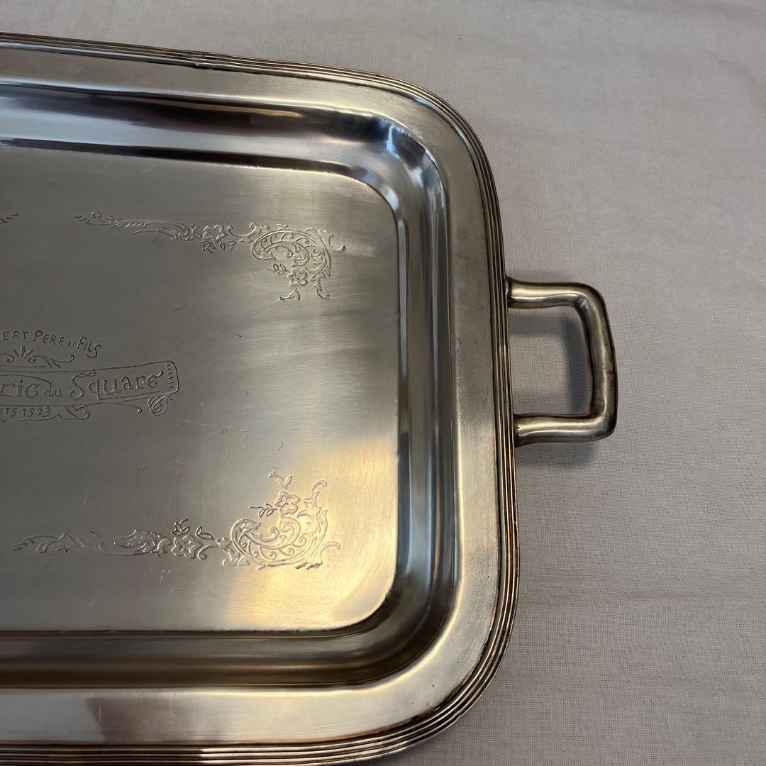 希少未使用コントワール・ドゥ・ファミーユ取手付きアンティーク調トレー