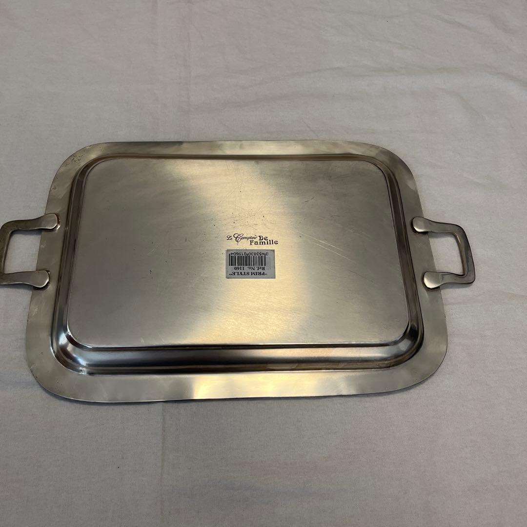 希少未使用コントワール・ドゥ・ファミーユ取手付きアンティーク調トレー