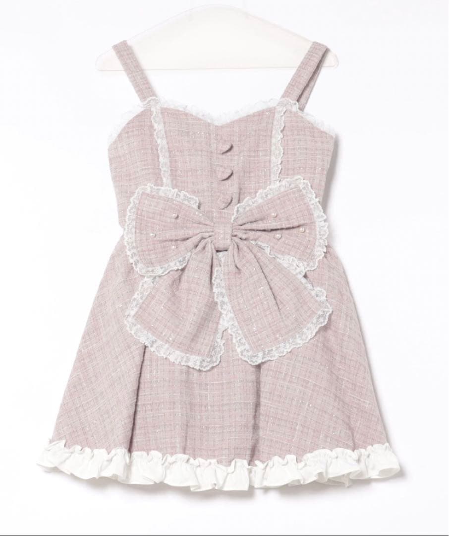 Ank Rouge キラキラツイードお姫様ワンピース