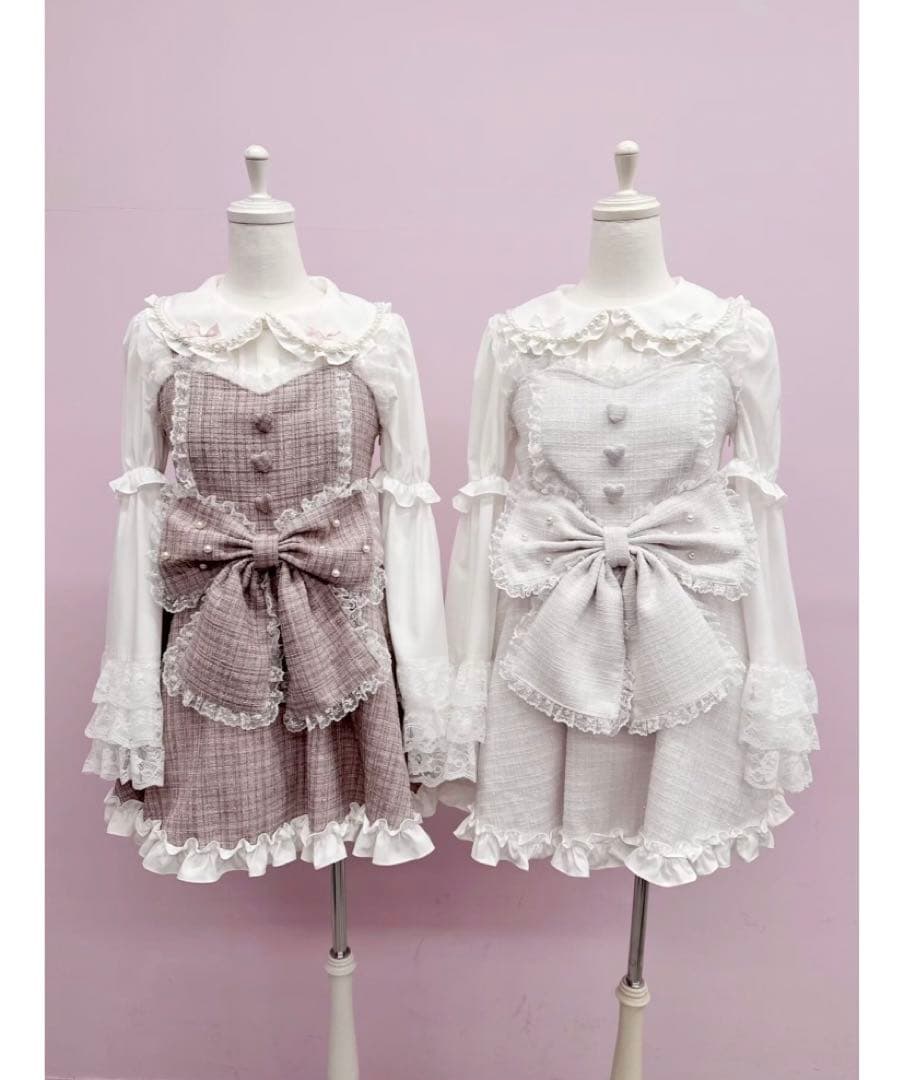 Ank Rouge キラキラツイードお姫様ワンピース