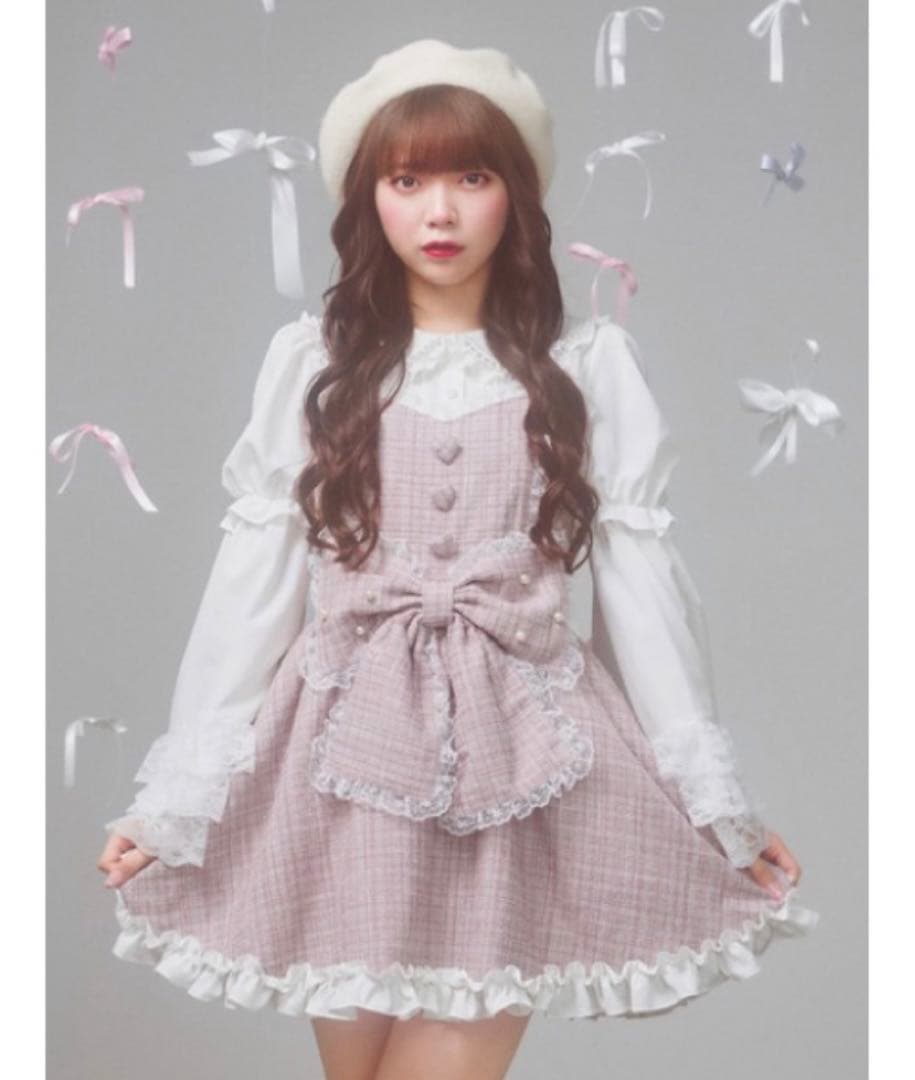 Ank Rouge キラキラツイードお姫様ワンピース