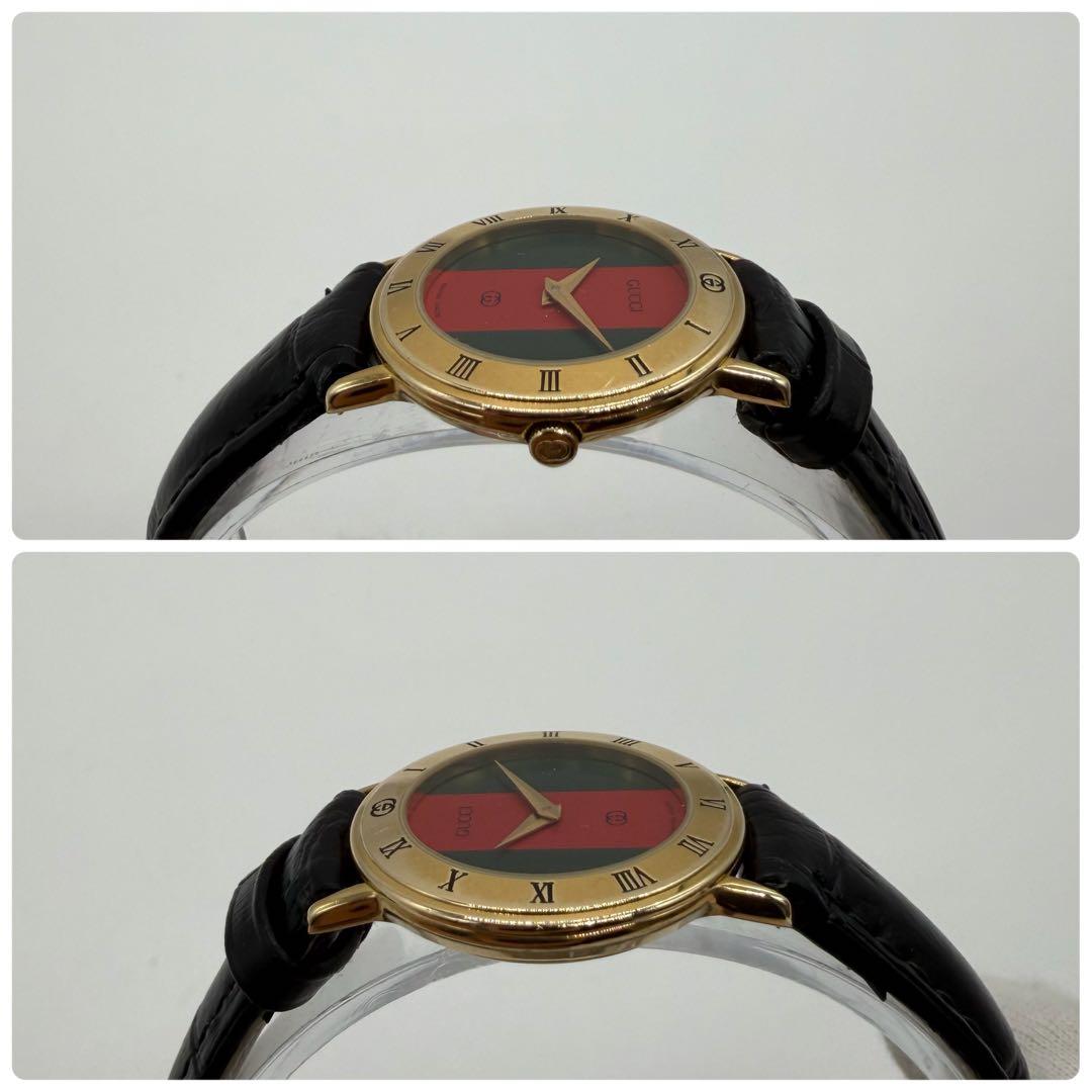 稼働/新品ベルト✨グッチ 腕時計 3000L シェリーライン QZ ヴィンテージ