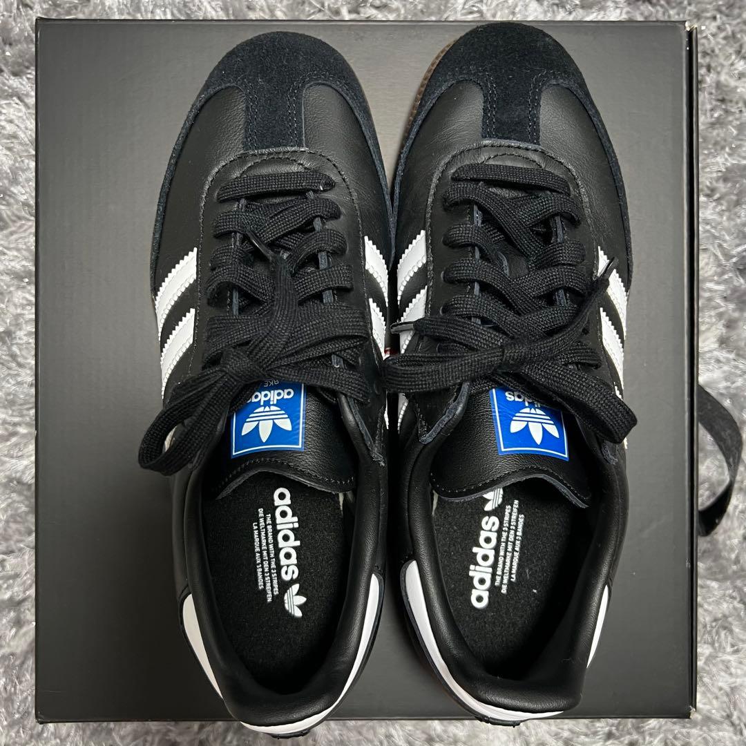 adidas SAMBA サンバ スニーカー 黒 ブラック 24 美品