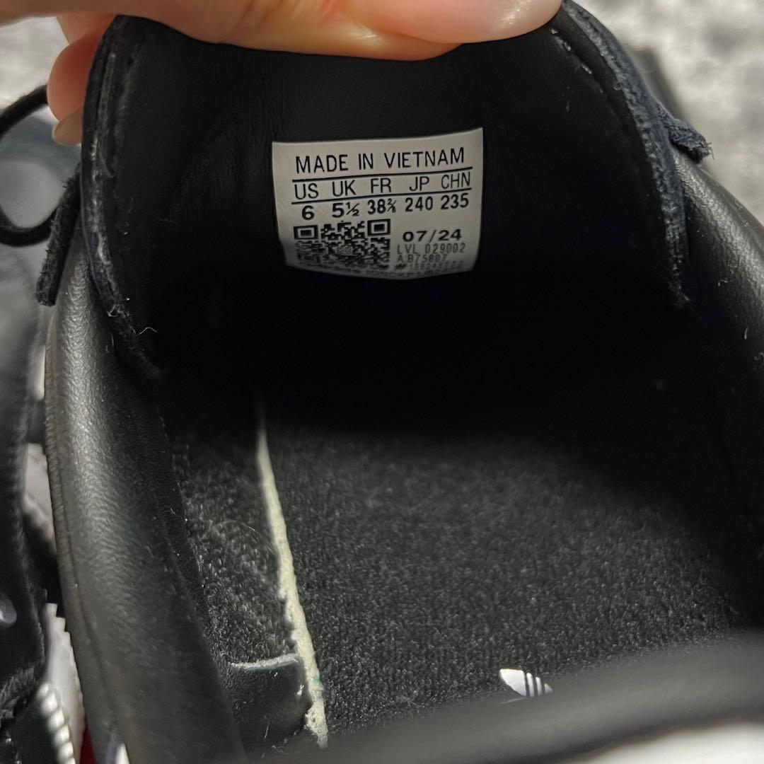 adidas SAMBA サンバ スニーカー 黒 ブラック 24 美品