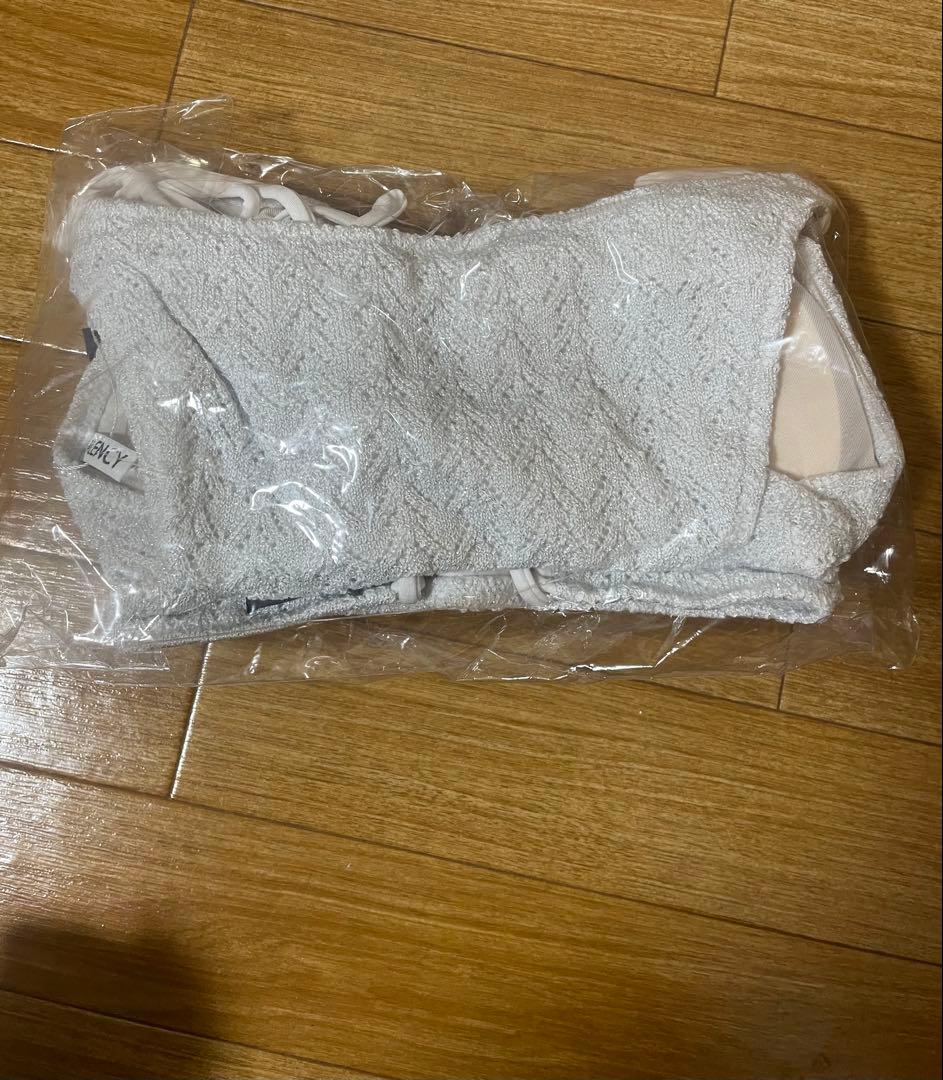 ピーナッツ ALENCY ラメニットビキニ ホワイト