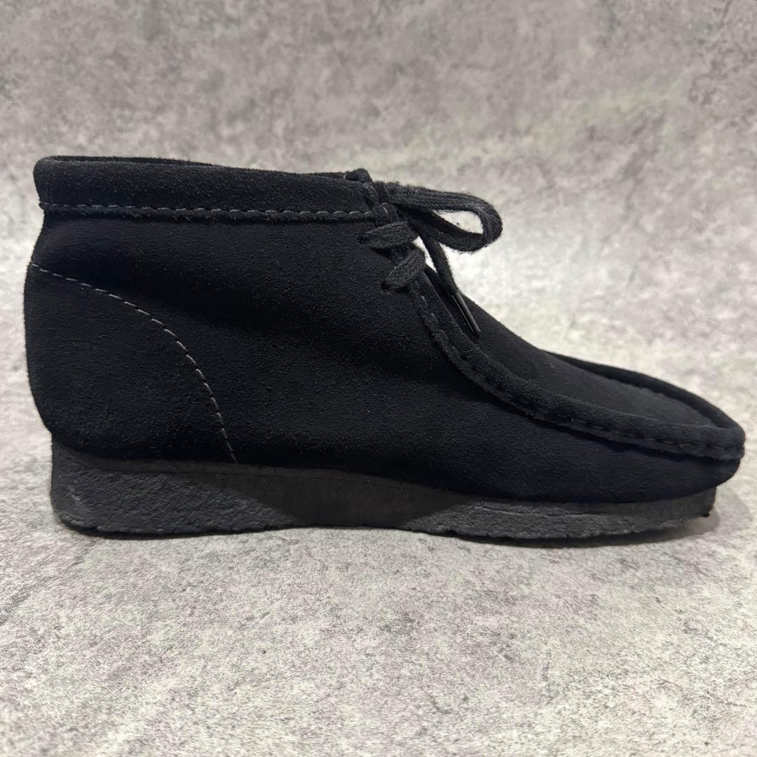 【美品】CLARKS クラークス26 wallabeeワラビー　スエード　黒