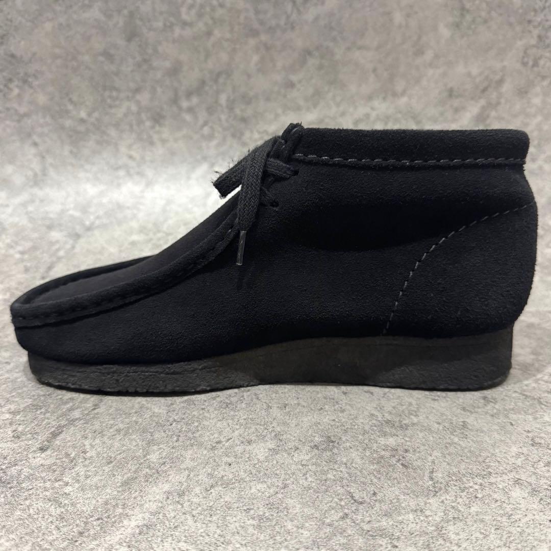 【美品】CLARKS クラークス26 wallabeeワラビー　スエード　黒